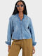 Long Sleeve Women's Shirt Medium Aged Denim