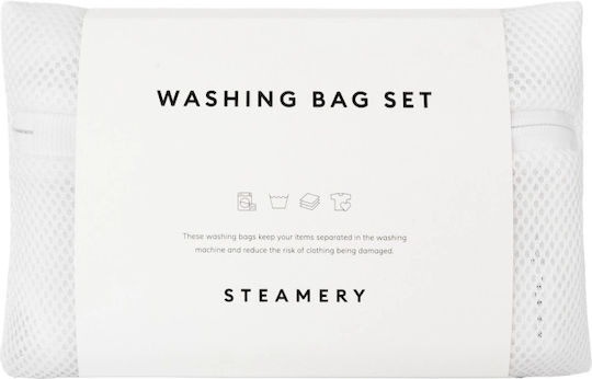 Set 2 Saci De Spălat Haine Delicate Steamery Stockholm Albi