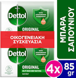 Dettol Μπάρες Σαπουνιού 4x85gr