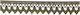Lace Lace Geometric Pattern Pointed Edge Bronzé Width 2cm Price Per Meter