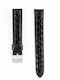 Tommy Hilfiger 679300543 Δερμάτινο Λουράκι Μαύρο 16mm