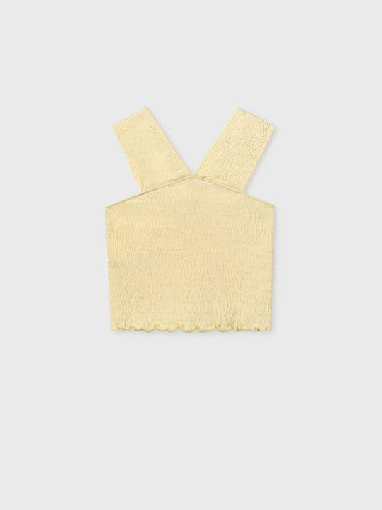Mayoral Crop Top Fără Mâneci Galben pentru Copii