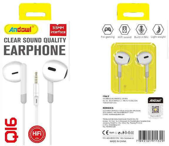 Andowl Wired Earphones Aux 3.5mm Q16 Earphone