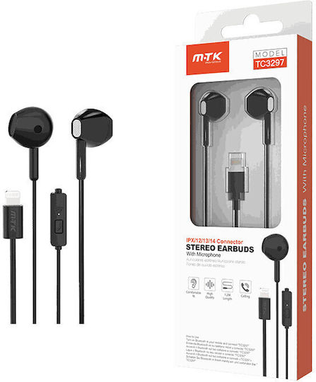 Moveteck In-ear Handsfree Earphones Plug 3.5mm Black 0352972