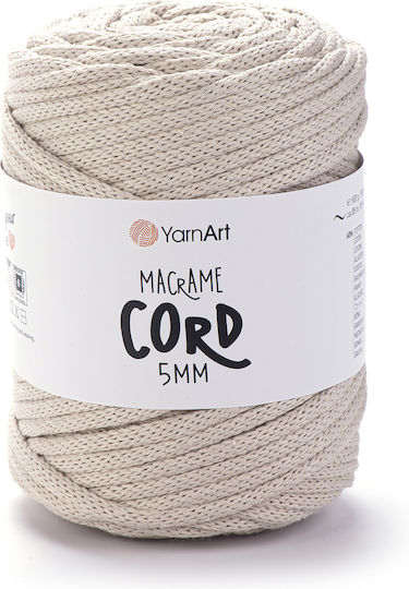 YarnArt Knitting Yarn Macrame Cotton Beige 85m 500gr