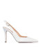 Patent Leather Heels With High White Heel