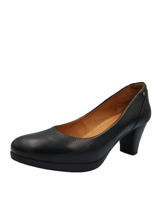 Pikolinos Leather Black Heels