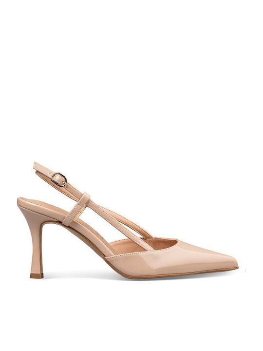 Stiletto Pumps Mit Beigem Absatz