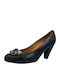 Leder Pumps Schwarze