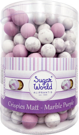 Sugarworld Хрупкави Шоколадови Бонбони В Кръгла Лилава Форма