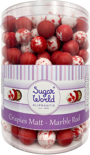 Sugarworld Crispy Κουφέτα σε Σχήμα Στρογγυλό Κόκκινο