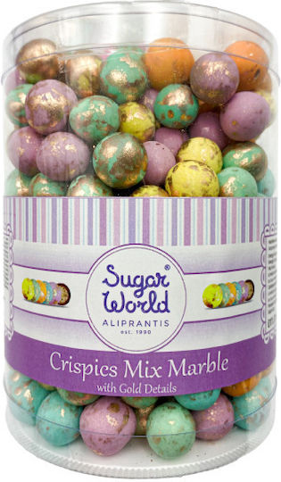 Sugarworld Crispy Κουφέτα σε Σχήμα Στρογγυλό Χρυσό