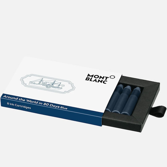 MontBlanc Around World Replacement Ink for Fountain Pen Blue