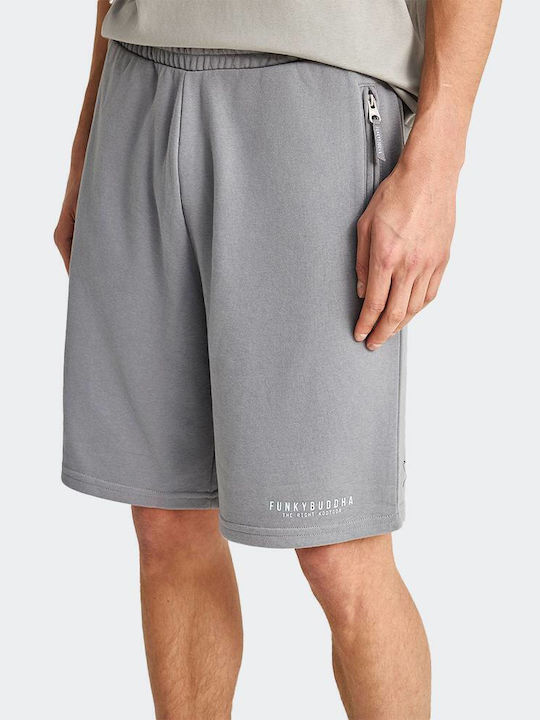 Funky Buddha Men's Bermuda Shorts Steal Grey
