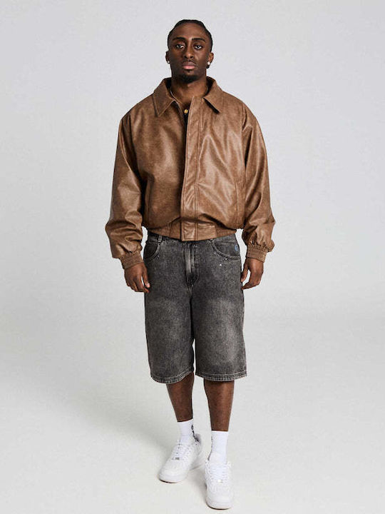 Grimey Baggy Ανδρική Βερμούδα Τζιν Washed Black
