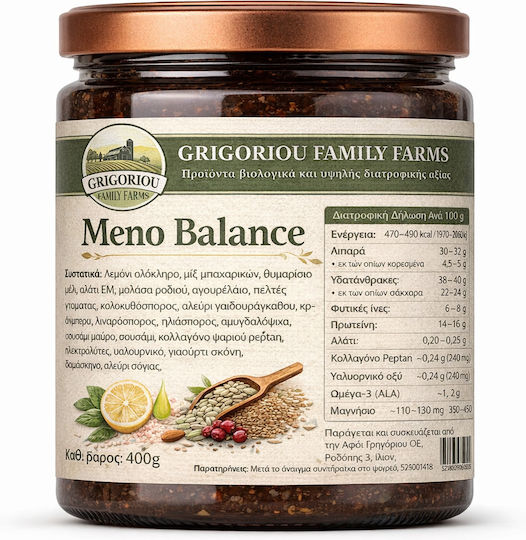 Grigoriou Family Farms Meno Balance Supplement for Menopause 400gr