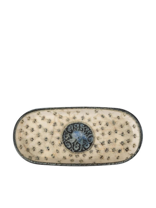Kutahya Porselen Mytho Oval Serving Platter Made of Multicolour Porcelain 6 Pieces