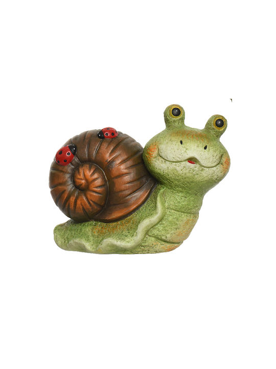 Kaemingk Decorative Snail Figure Made of Ceramic Material 19.7x11.6x16cm