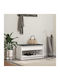 Mobilier Hol cu Bancă Alb 83x38x45cm