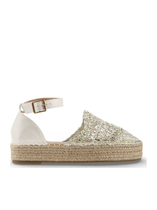 Summer Women's Platform Espadrilles White