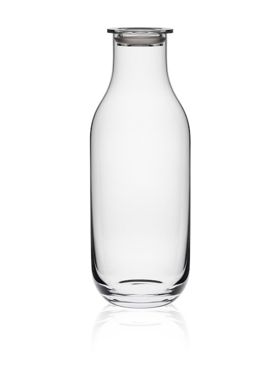 Rona Glas Wasserflasche mit Schraubdeckel Transparent 1200ml