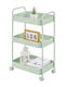 Next Metal Kitchen Trolley 3 Tiers Green 43x30x70.5cm