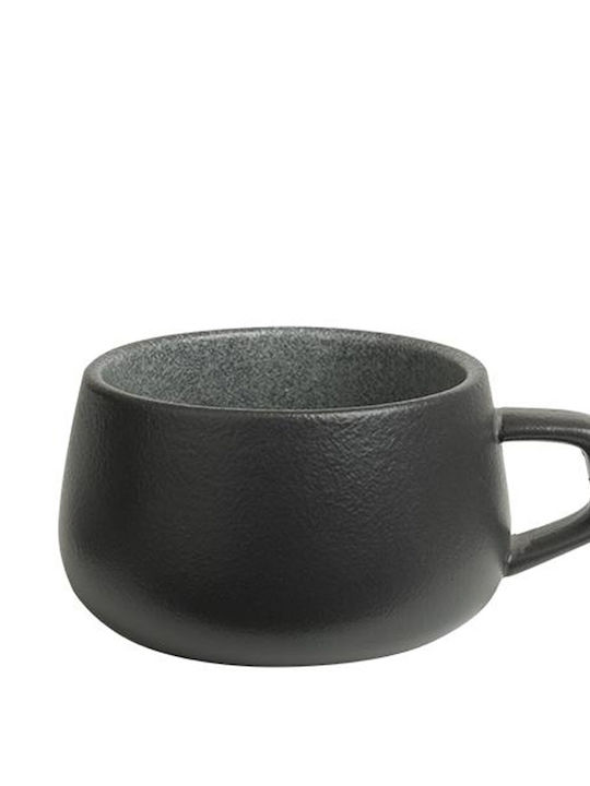 Espiel Jumbo Set Tassen Cappuccino Aus Porzellan Graue 320ml 6 Stück