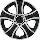 Jestic Car Hubcaps Bis Ring Mix 15 Inches Compatible BMW Carbon 4 Pieces