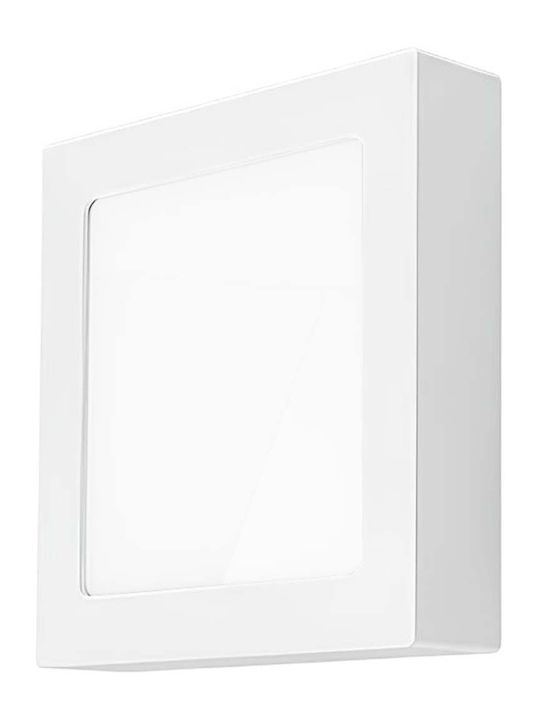 Avizar Quadratisches LED-Panel 12W 167x167mm Oberfläche Montage Elegantes Design Weiß