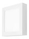 Avizar Quadratisches LED-Panel 12W 167x167mm Oberfläche Montage Elegantes Design Weiß