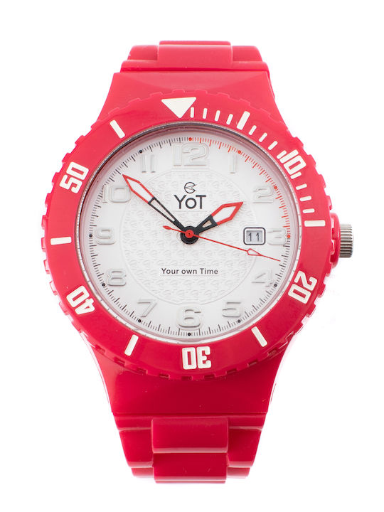 Yot Watch Ρολόι με Καουτσούκ Λουράκι