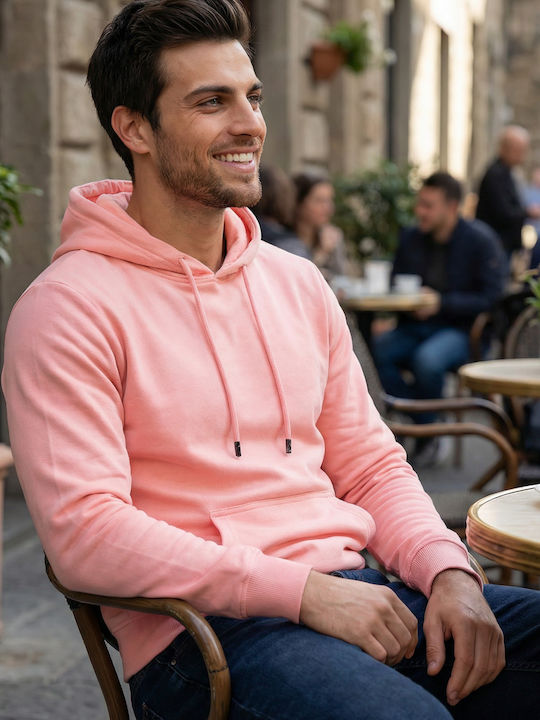 Panda Clothing Φούτερ με Κουκούλα Ροζ