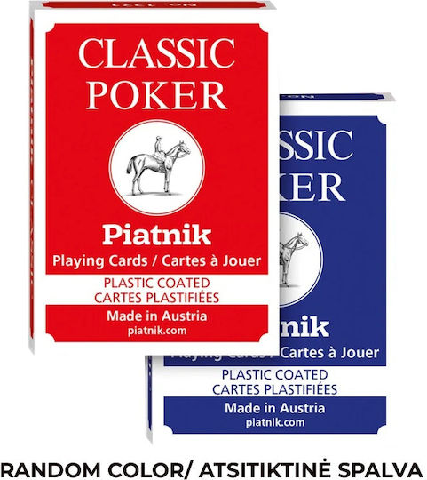 Piatnik Klassische 2 Index Pokerkarten Rot Blau