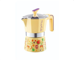 Pedrini Mymoka Ηλεκτρικό Μπρίκι Espresso Κίτρινο