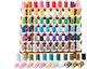 Embroidery Thread Set 82 Spools 500 M Shinystitch Colors