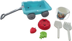 Children's Stroller Set Bucket Sand Toys Tools Pilsan Carriage Turquoise
