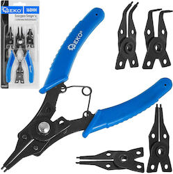 Clește Capete Interșanjabile Siguranțe Seeger 160mm Geko