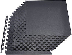 Vevor Δάπεδα Παζλ Γυμναστηρίου 61x61x1.4cm 12τμχ Μαύρα