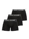 Herren Boxershorts Schwarz 3er Pack