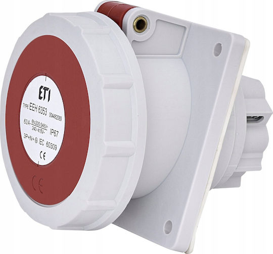 63a 400v 3p+n+pe Priză Industrială De Panou Ip67 Eeh 6353 004482089