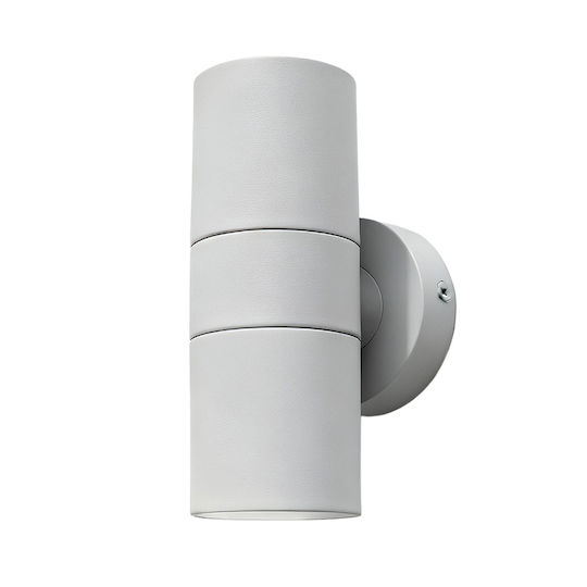 Heronia Lesvos Wall-Mounted Outdoor Spot GU10 IP54 Double Beam 3x9.2x7.3cm