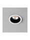 kelvo Metallic Recessed Spot with Built-in LED and Natural White Light White 4x4cm
