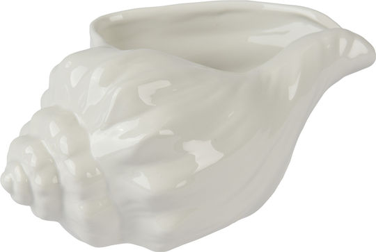 Kaemingk Porcelain White Plant Pot 17x28x14cm