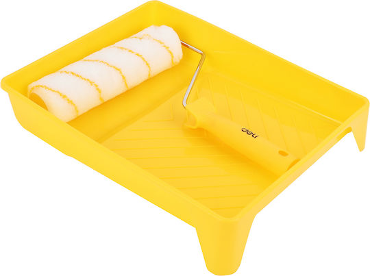Deli Paint Set Dl509703 Roller Handle Tray Acrylic 12mm 230mm 3 Pieces