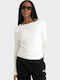 Women's Long Sleeve Blouse Off White