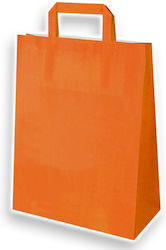 Mparkas Pungi De Hârtie Pentru Ambalare Cu Mâner Portocalii 26x12x35cm 100 Bucăți