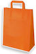Mparkas Paper Packaging Bags with Handle Orange 26x12x35cm 100 Pieces