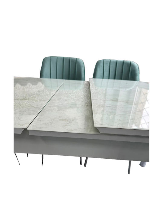 Esszimmermöbel-Set mit 6 Stücken 170x80cm