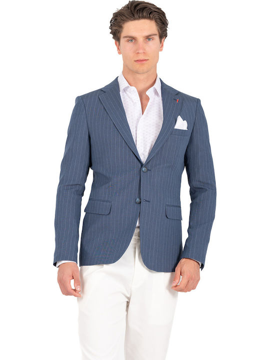 Vittorio Artist Summer Men's Suit Jacket Blue 9...
