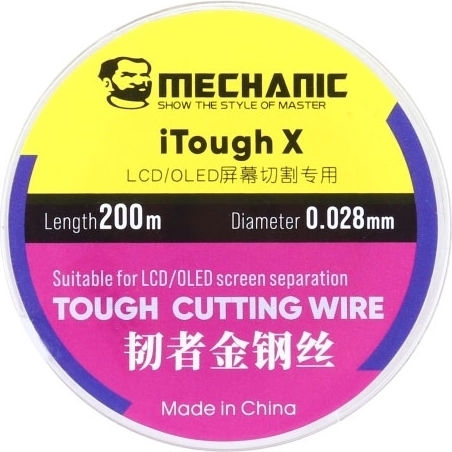 Mechanic Itough X Σύρμα Αποκόλλησης Οθόνης 0,028mm 200 Μέτρα